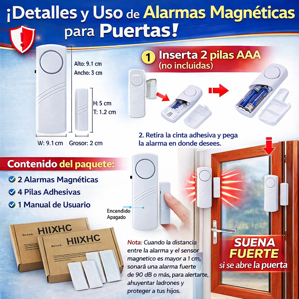 Alarma para puertas y ventanas