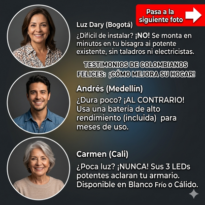 Bisagra LED Inteligente Premium