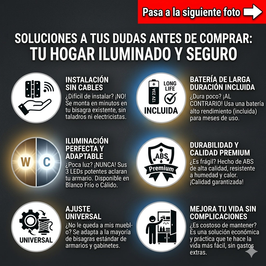Bisagra LED Inteligente Premium